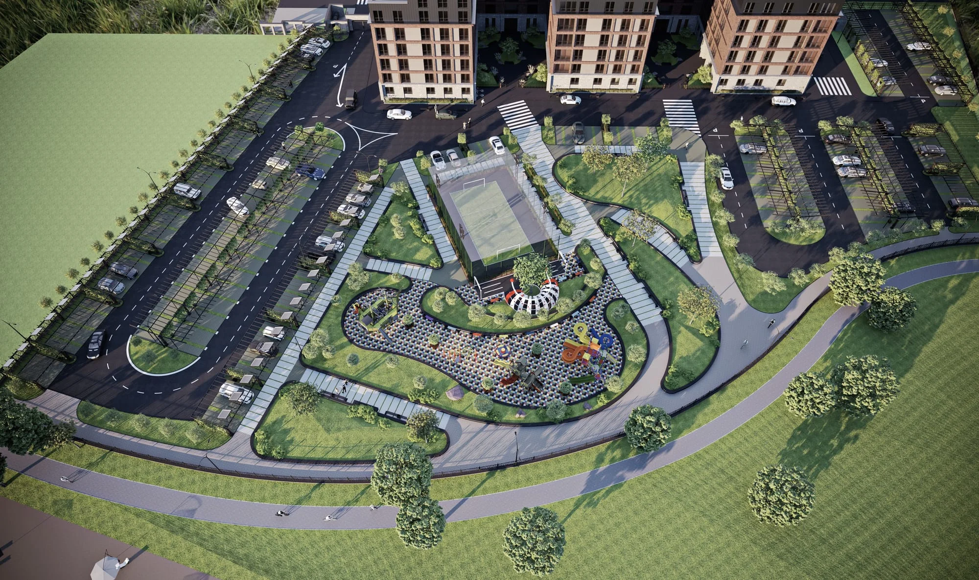 Генеральний план території Riviera Aparts